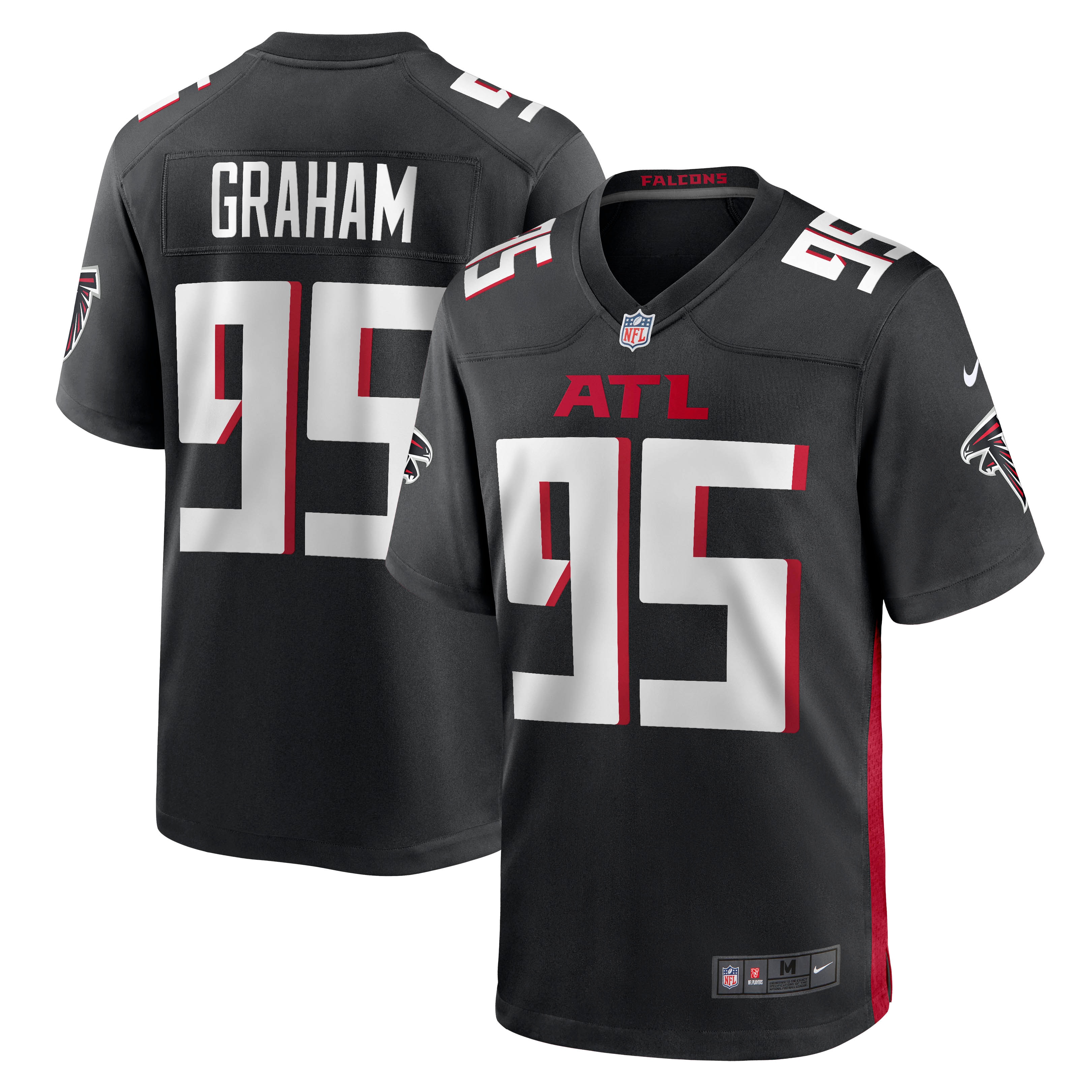 Ta'Quon Graham Atlanta Falcons Game Jersey – Black