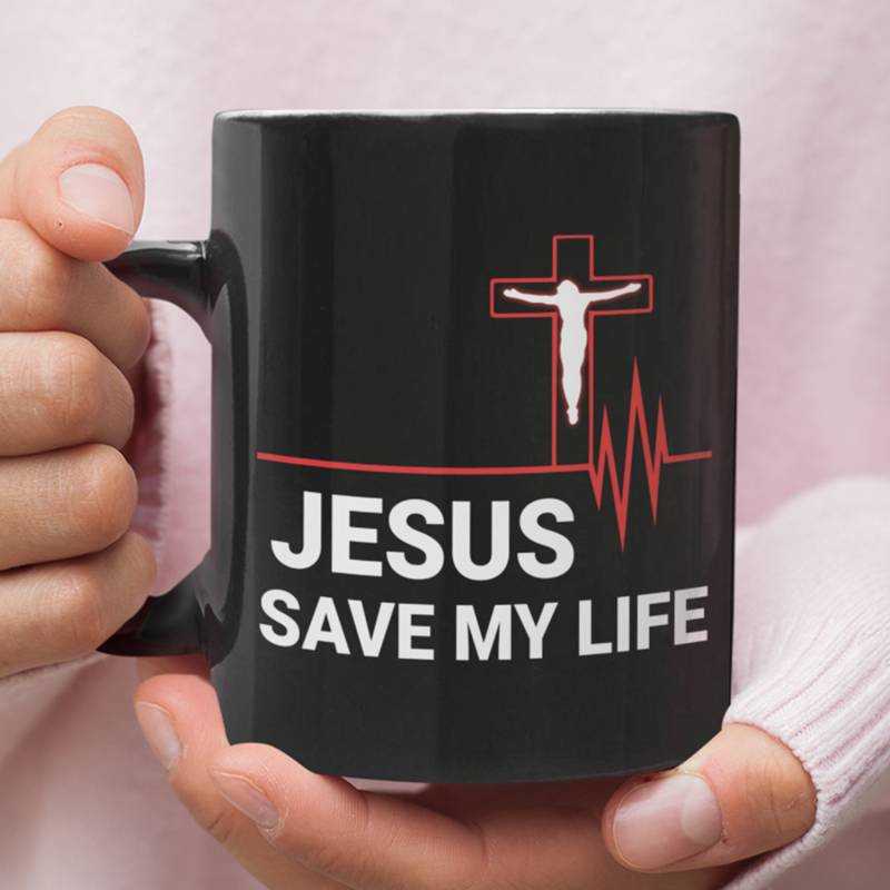 Jesus saved my life coffee mug