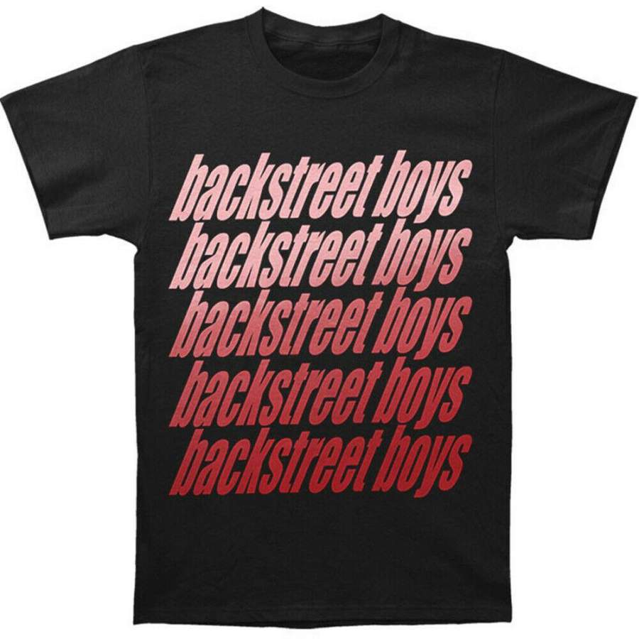 Authentic Backstreet Boys Vintage Repeat Logo Slim-fit T-shirt