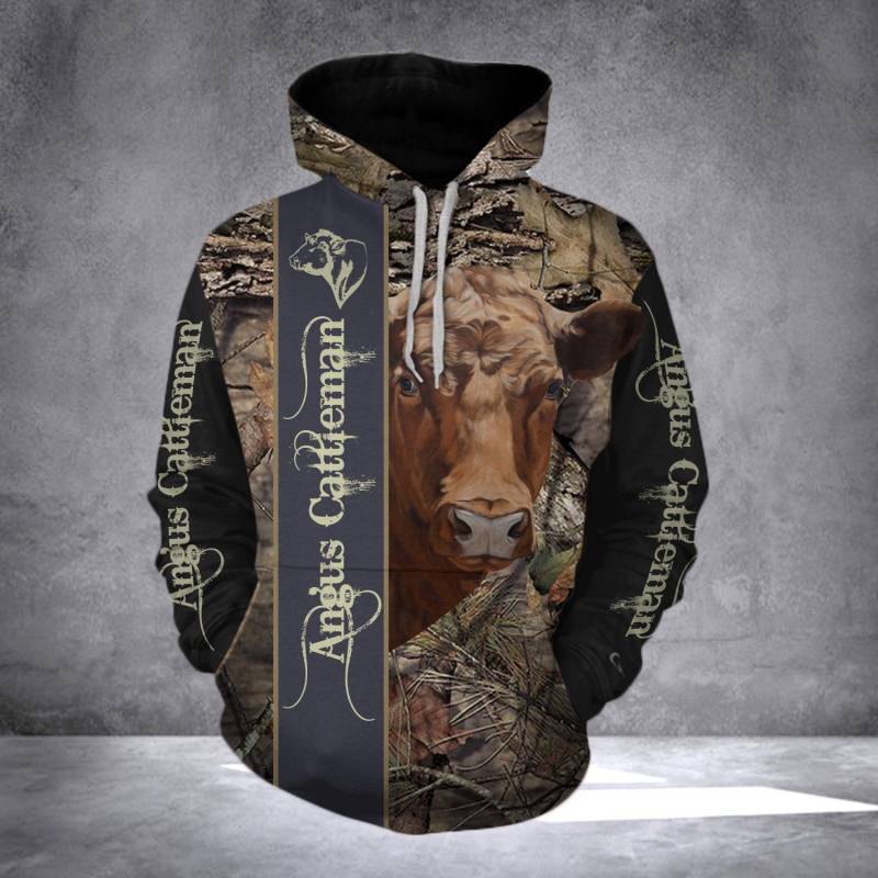 Animal Cale Animal Angus Man Hoodie