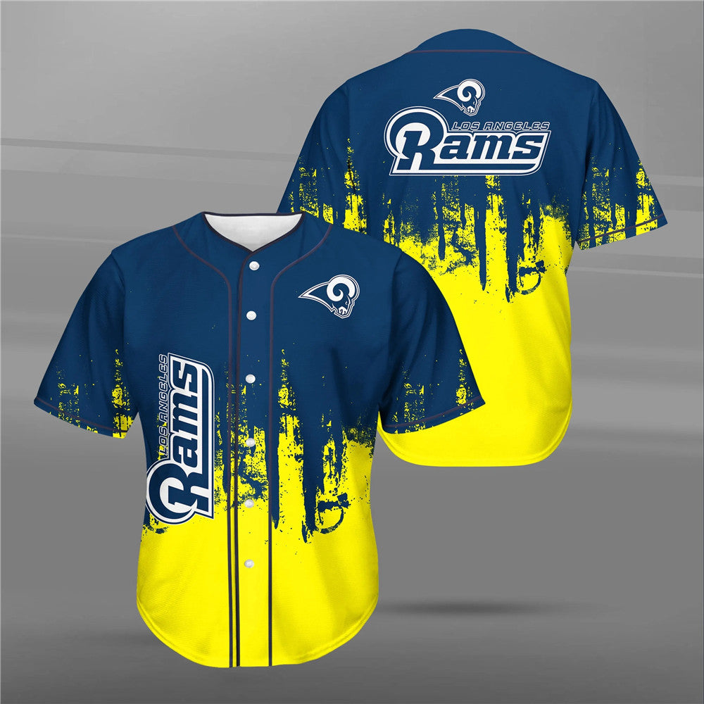 Graffiti Los Angeles Rams Baseball Shirt Men