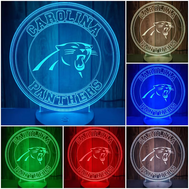 Carolina Panthers 3D Led Lamp