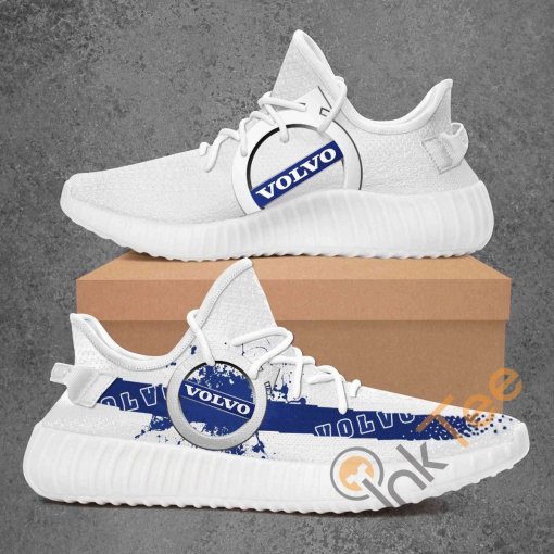 Volvo Custom Shoes Personalized Name Yeezy Sneakers