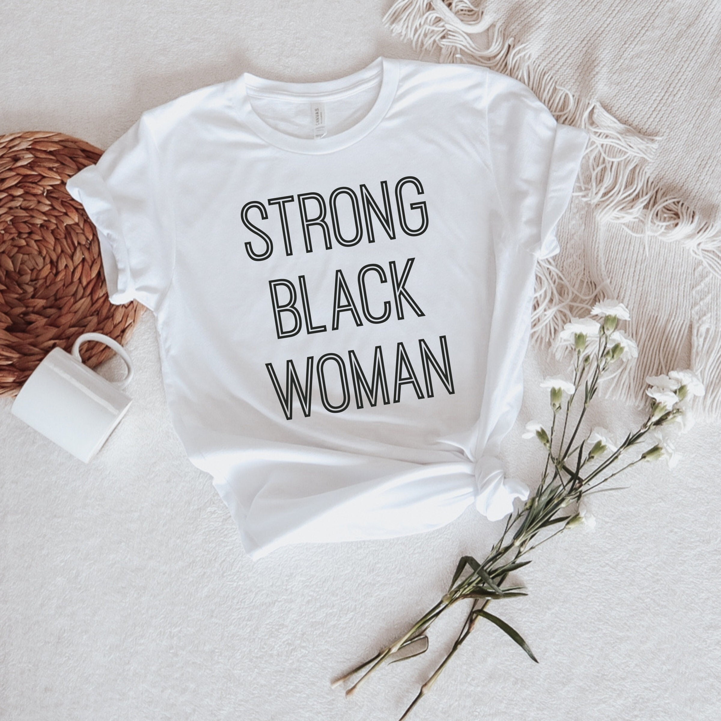 Strong Black Woman Shirt, Black Girl, Black History Month, Afro Woman, Black Girl Magic Power, African American Woman Shirt, Ink and Quotes