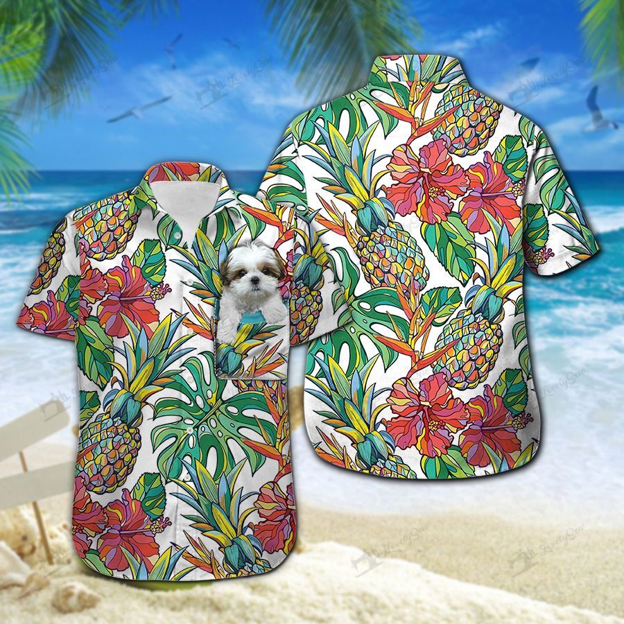 Shih Tzu Hawaiian Shirts Ha75557