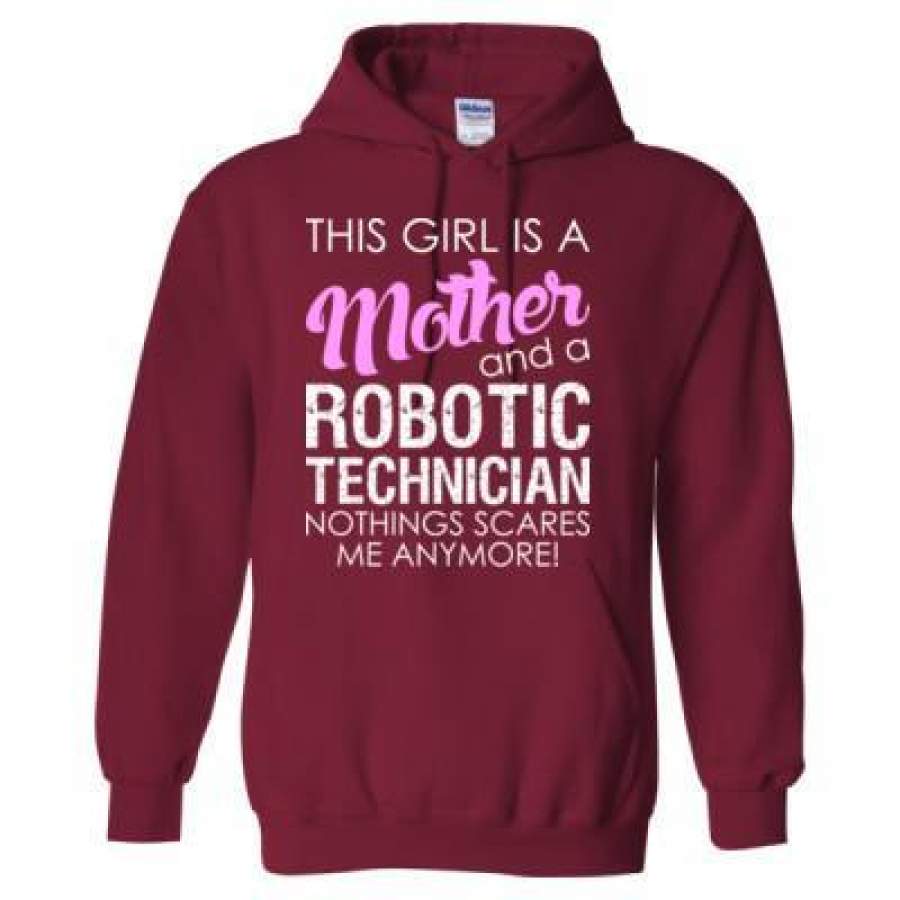 AGR This Girl Is A Mother And A Robotics Technician – Heavy Blend™ Hooded Sweatshirt