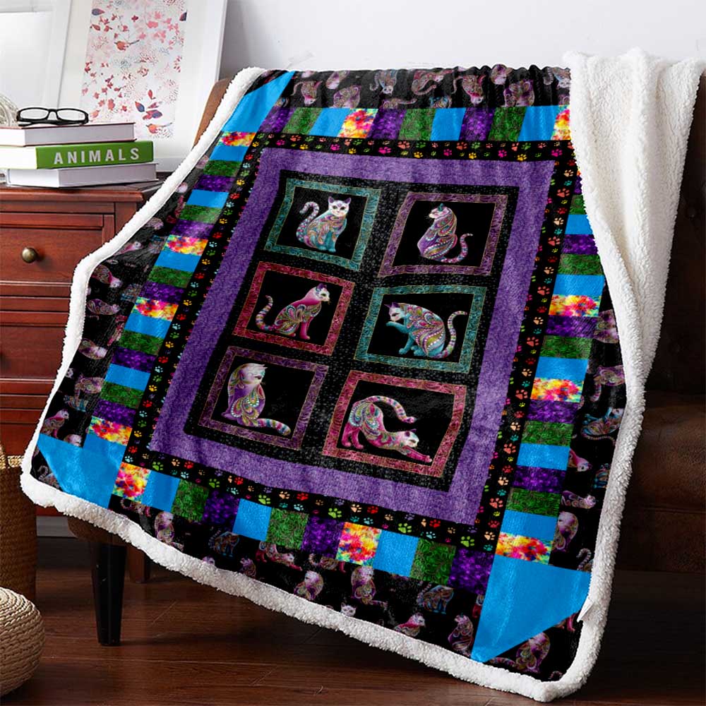 Cats Heavenly 3D Custom Personalized Premium Fleece Blanket