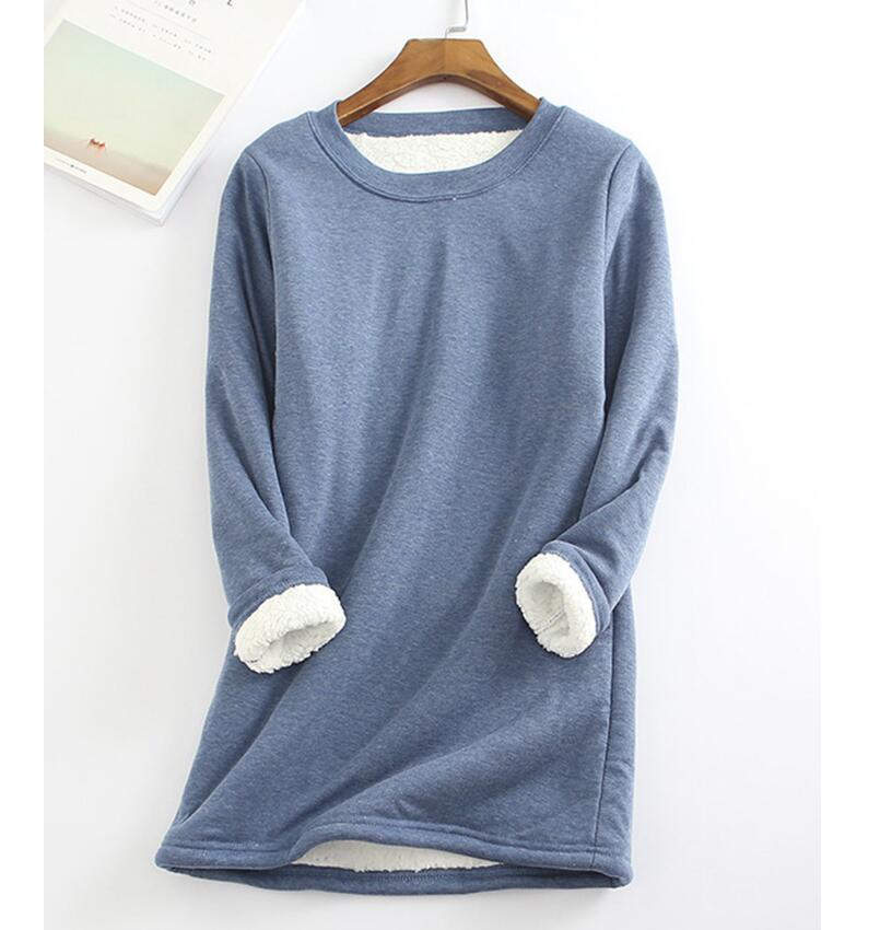 Autumn Winter Knitted Sweater Women Pullover O Neck Long Sleeve Femmle Loose Plus Size Warm Sweater Female Long Add Plush Tops alx