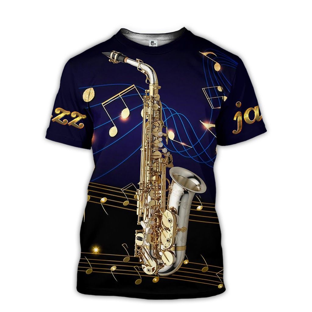 Amazing Saxophone Jazz T-Shirt – Hoodie 3D