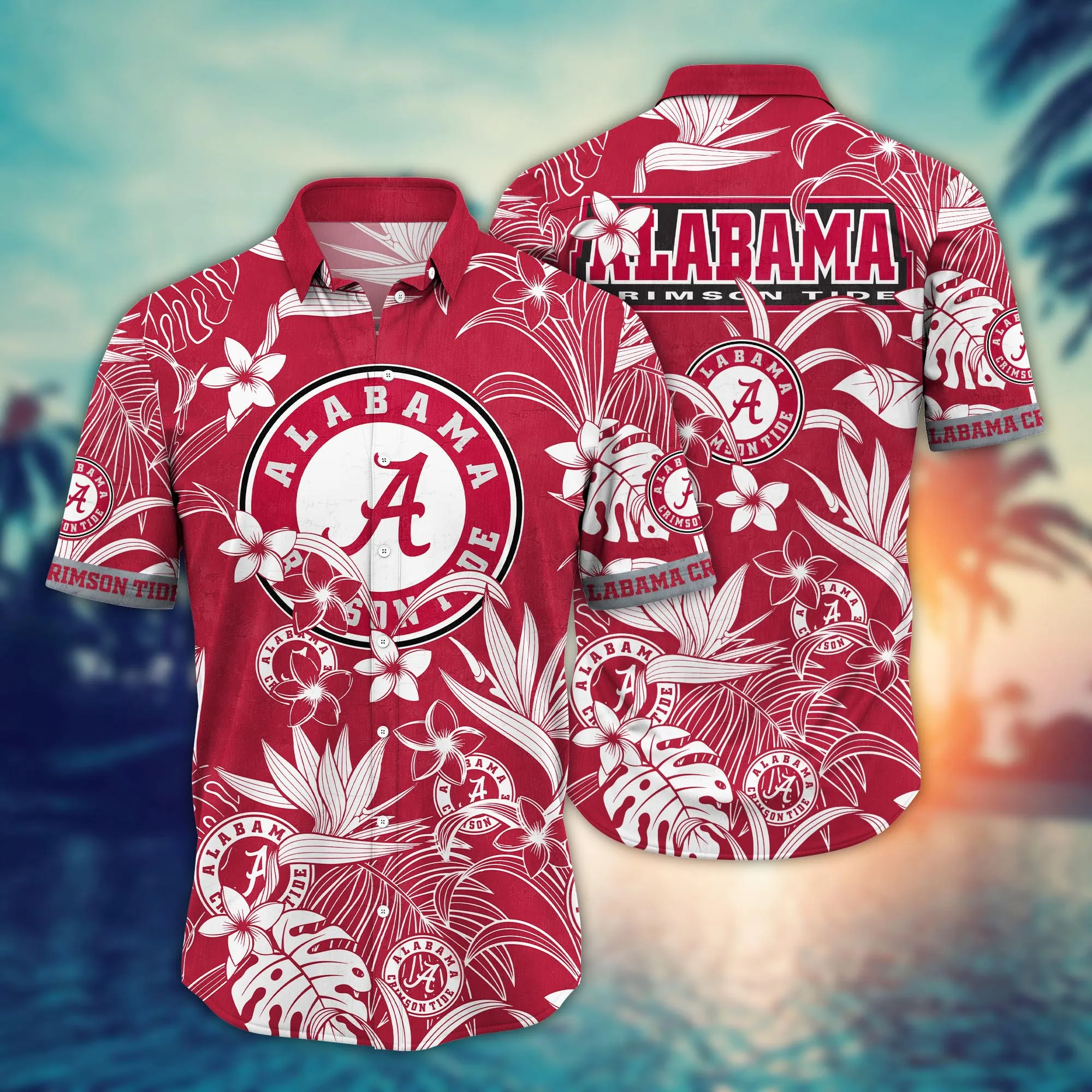 Alabama Crimson Tide NCCA Hawaiian Shirt Bikinistime Aloha Shirt