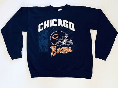 Vintage S 1992 Tultex Chicago Bears Dark Blue Eba Shirt