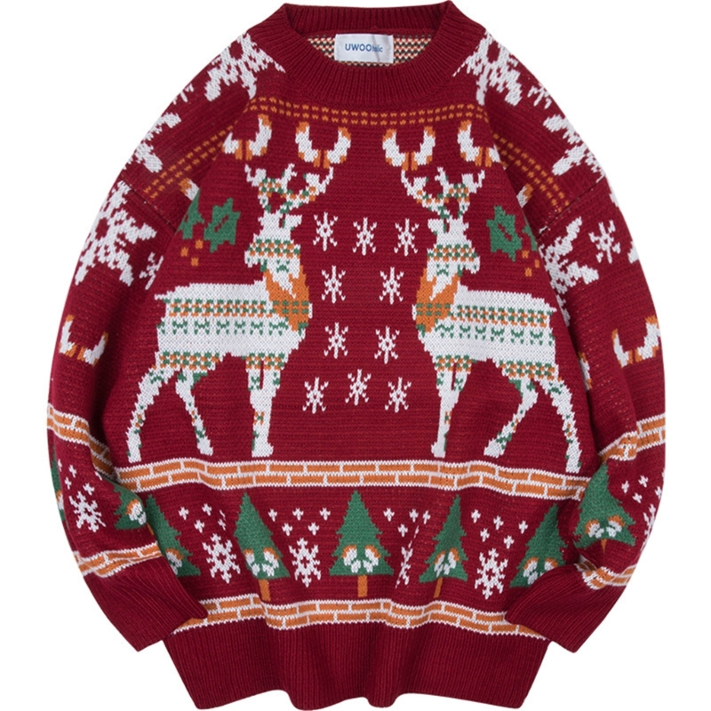 Christmas Couple Sweater Casual Christmas Turtleneck Sweater Ugly Pullover Christmas Jumper Christmas Sweater alx