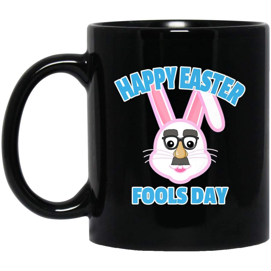 Happy Easter Fools Day Black Mug