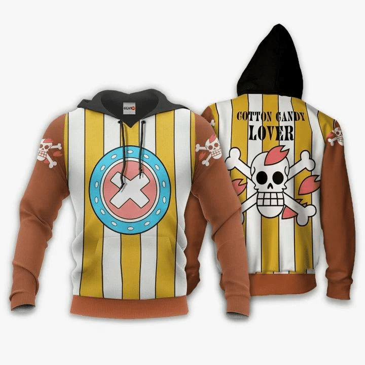 One Piece Chopper Cotton Candy Lover Anime Manga 3D Hoodie Qt205435Ha