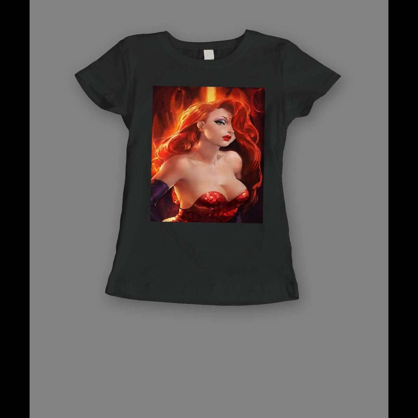 WHO FRAMED ROGER RABBIT’S JESSICA RABBIT SEXY CARTOON SHIRT