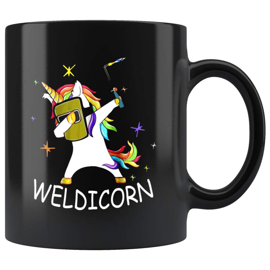 Weldicorn Unicorn Dabbing Welder Lover Mug TL