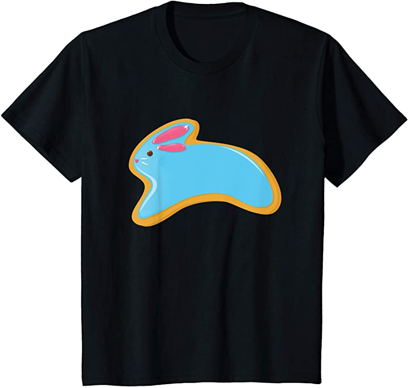 Kids Funny blue rabbit rabbit jumps around funny exuberant T-Shirt