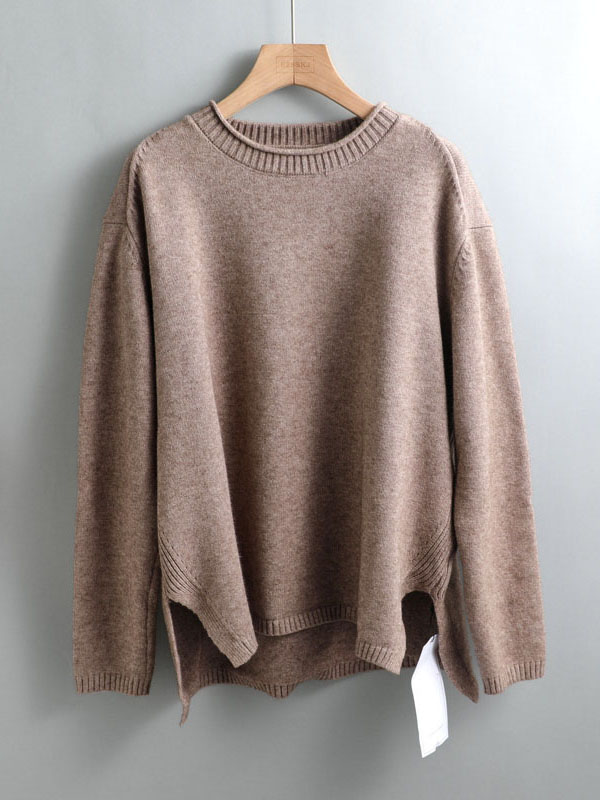 Autumn Winter O-NECK oversize thick Sweater pullovers Women loose cashmere turtleneck Sweater Pullover female Long Sleeve alx