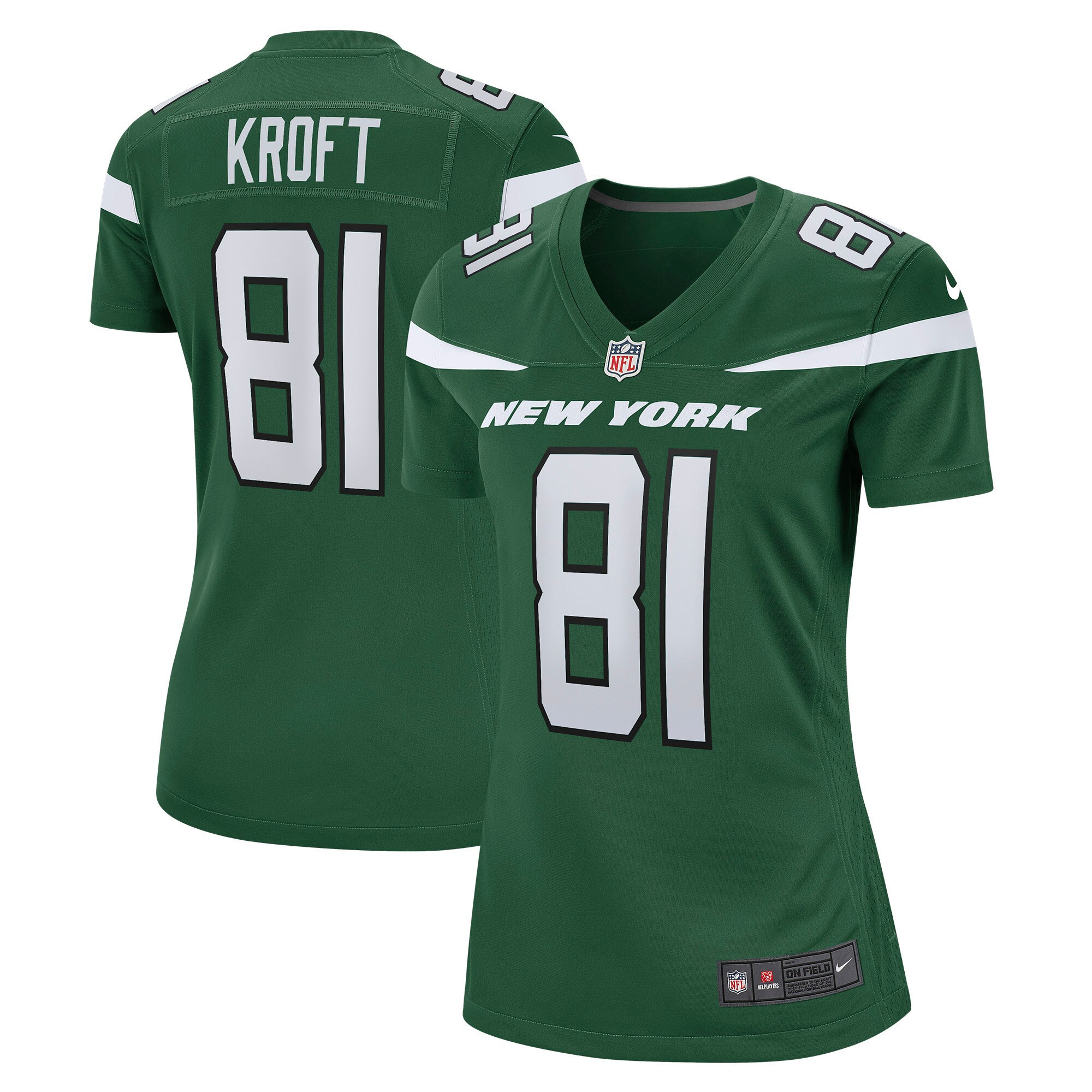 Tyler Kroft New York Jets Womens Game Jersey – Gotham Green NFL