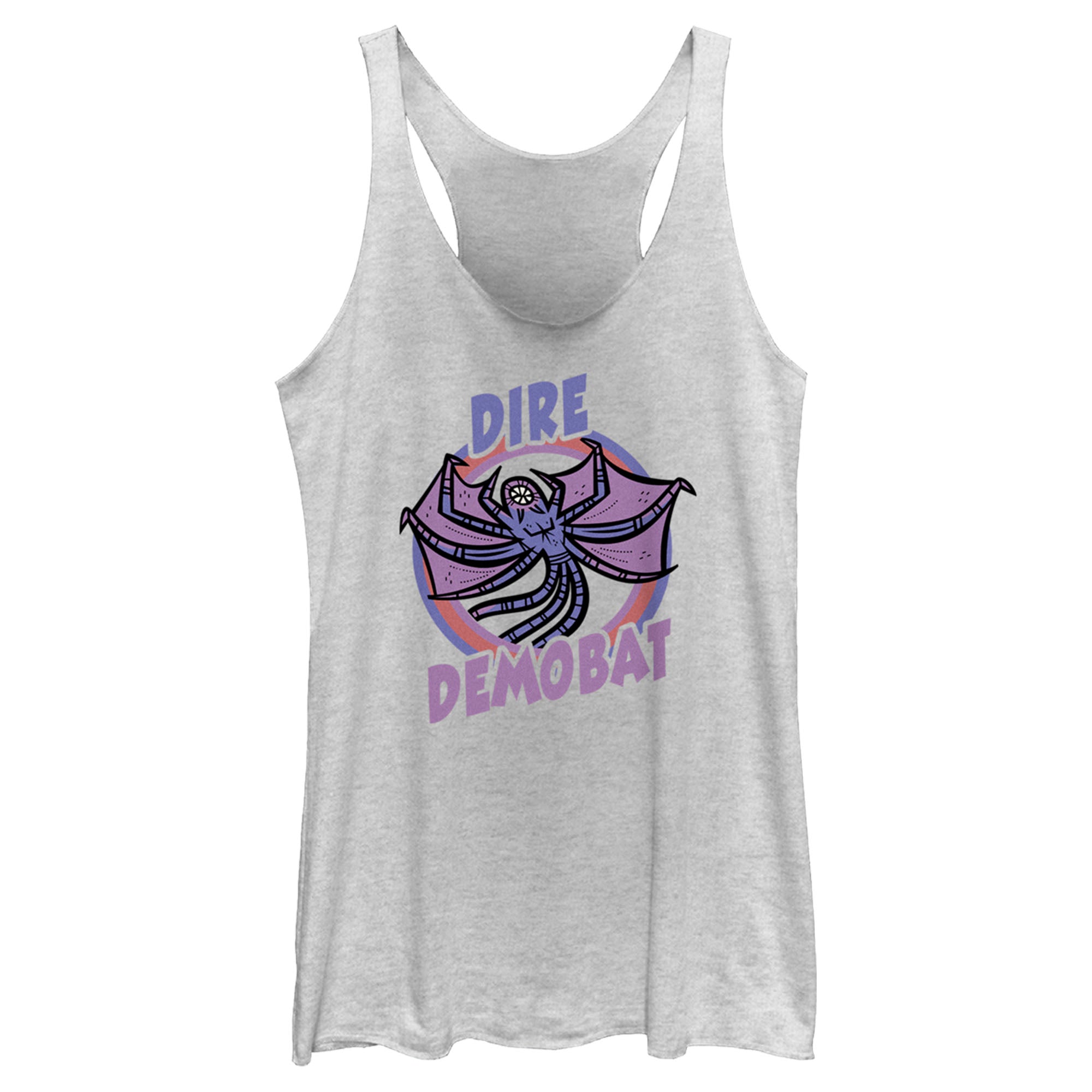 Women’S Stranger Things Demobat Monster Drawing Racerback Tank Top