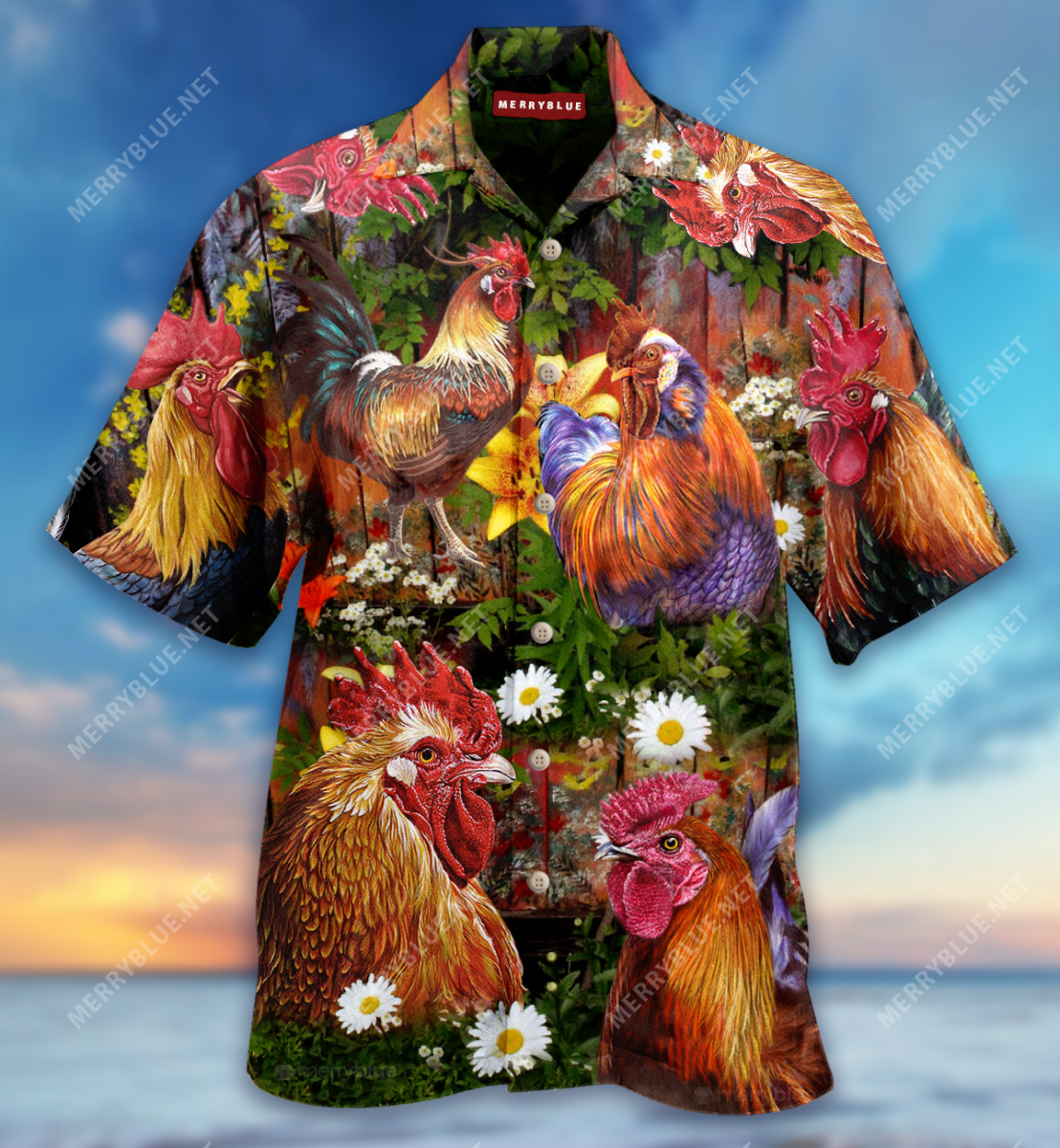 Rise A Shine Rooster Unisex Hawaii Shirt Ha9389