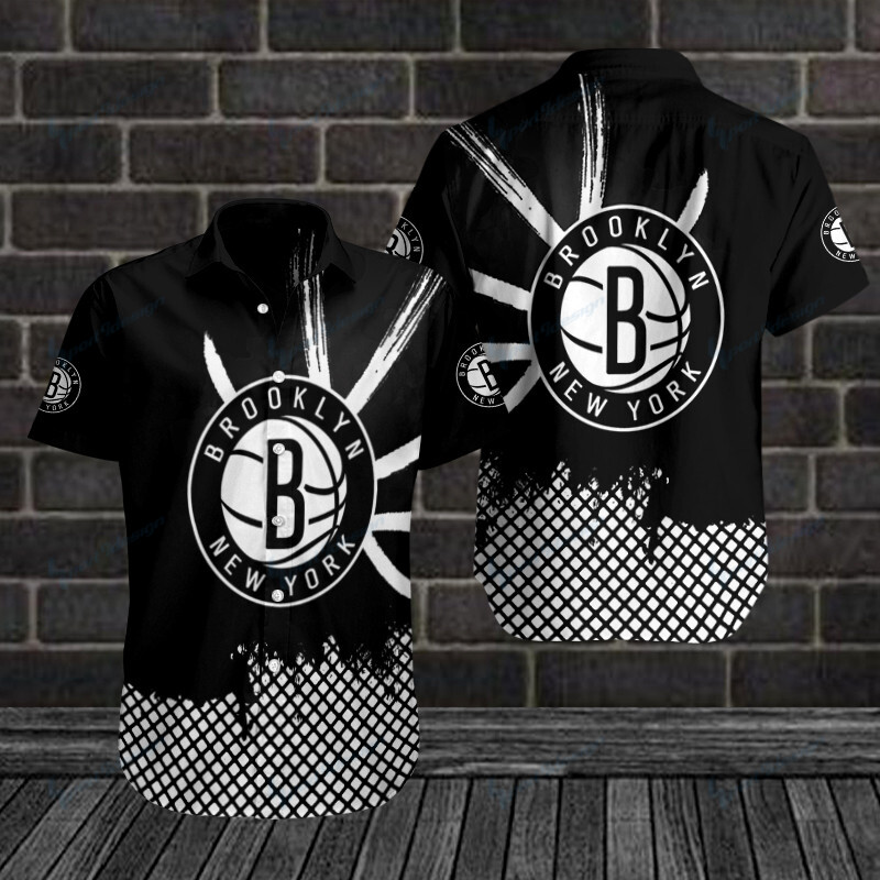 Brooklyn Nets Button Shirts Bg40