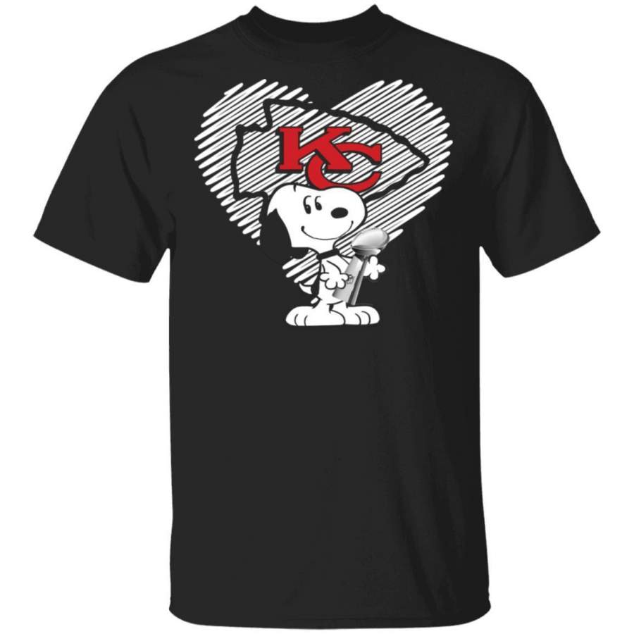 Kansas City Chiefs Super Bowl Champs T-shirt Snoopy Tee MT02