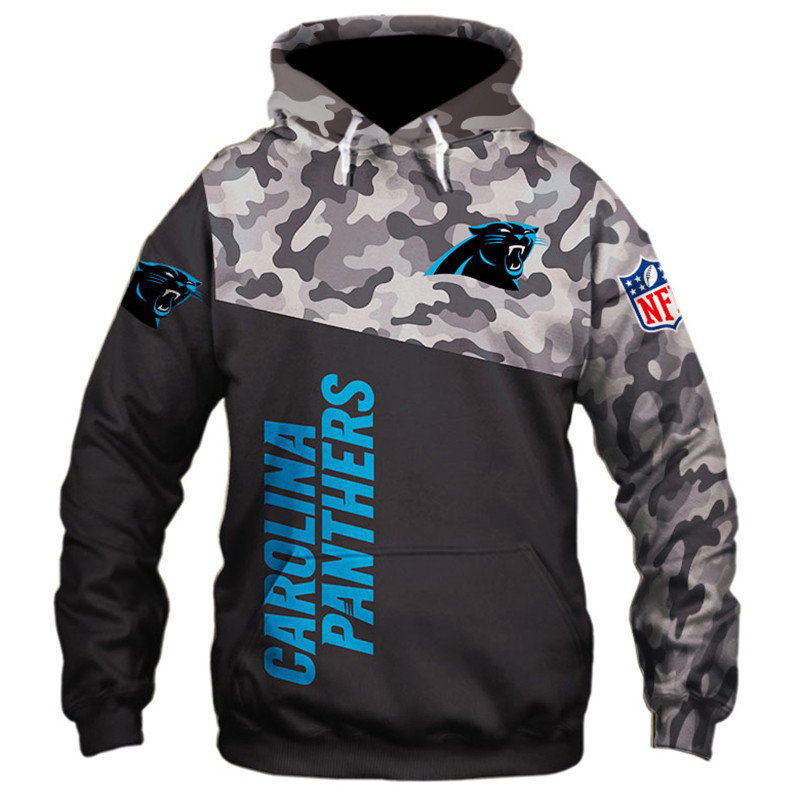 Carolina Panthers Military Hoodies 3D Sweatshirt Long Sleeve New Season