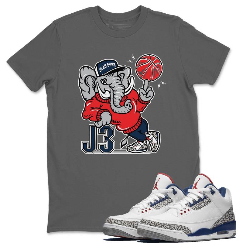 AJ3 Elephant Cool Grey T-Shirt – Air Jordan 3 True Blue