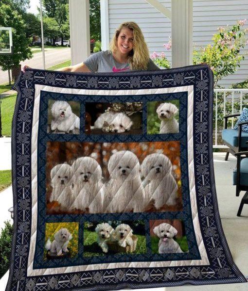 Bichon Frise Qui3001 3D Quilt Blanket HGM14