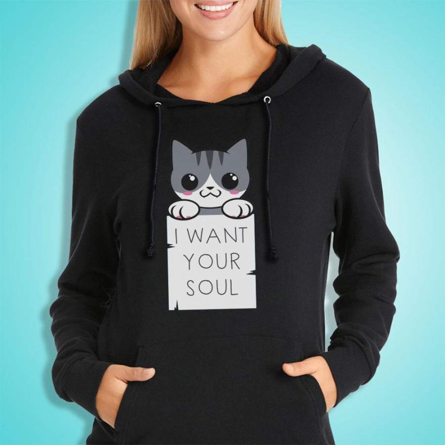 Soul Kitty Animal Quote Women’S Hoodie