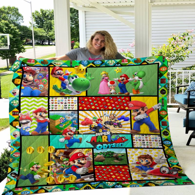 ADU – Mario Odyssey 3D Quilt Blanket