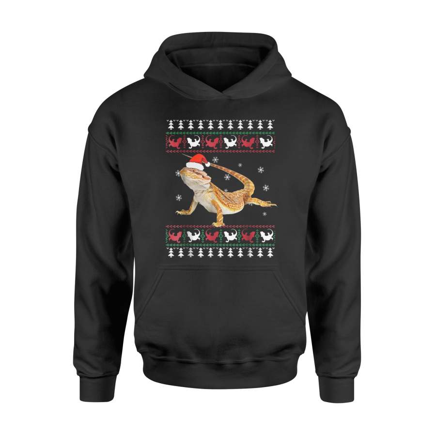 Bearded Dragon Ugly Christmas Sweater – Standard Hoodie