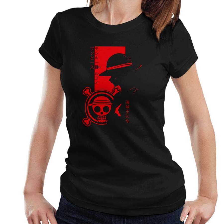 One Piece Monkey Luffy Profile Women’s T-Shirt