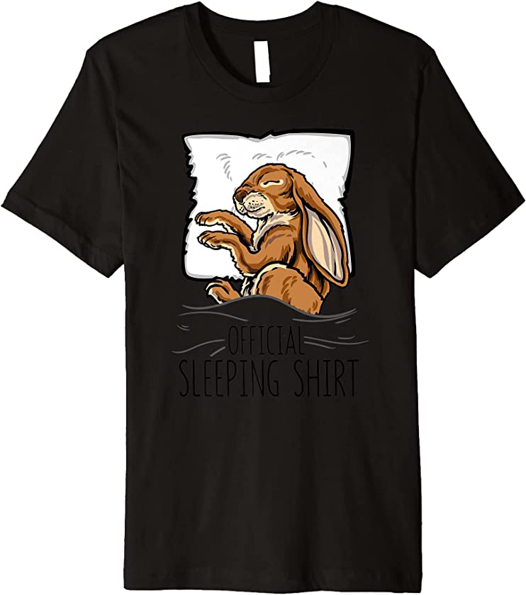 official sleeping Shirt cute Rabbit bunny sleep nightgown Premium T-Shirt