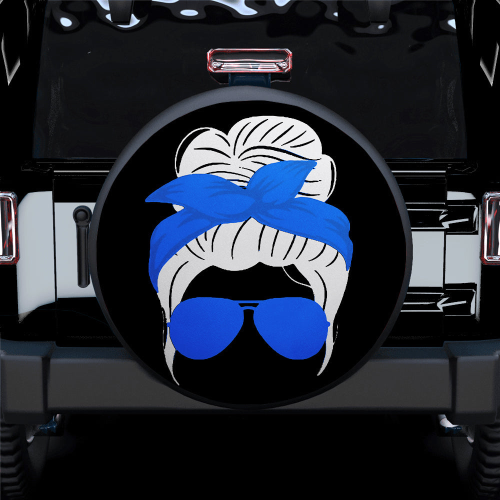 Blue Turban Girl Jeep Car Spare Tire Covers Gift For Campers