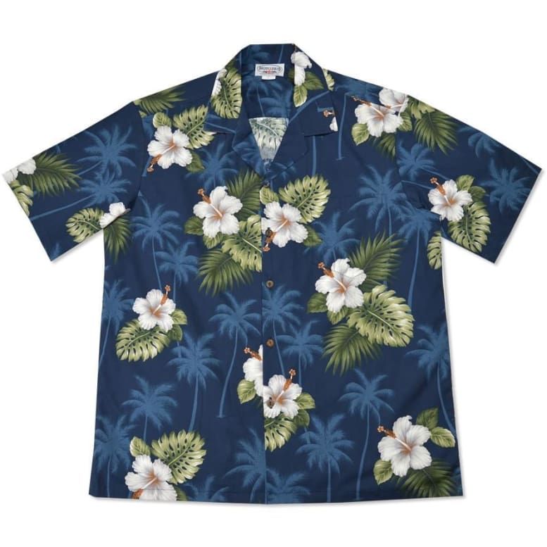 Floral Blue Unique Design Hawaii Shirt Ha44251