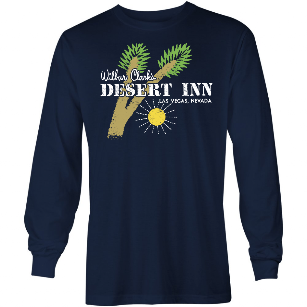 Wilbur Clark’s Desert Inn V2 – Vintage Las Vegas – Long Sleeve T-Shirt