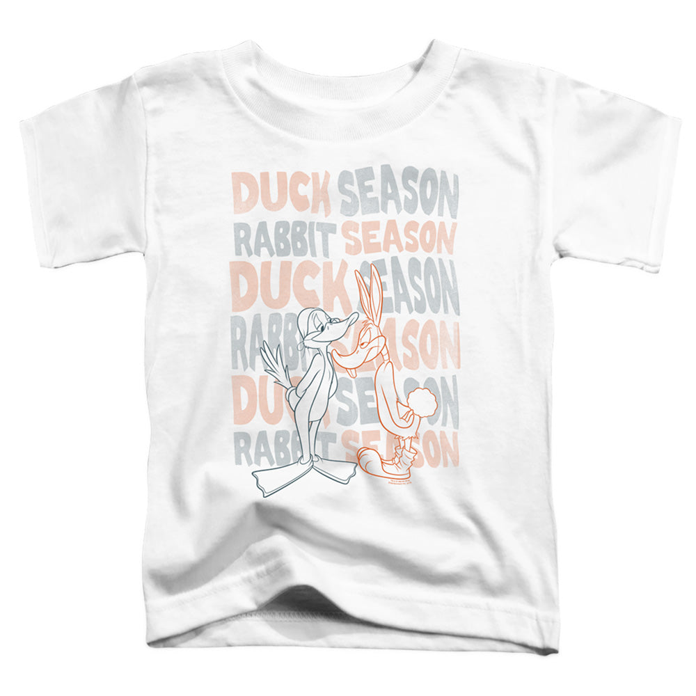 Looney Tunes Duck Season Rabbit Season Toddler Kids Youth T Shirt White