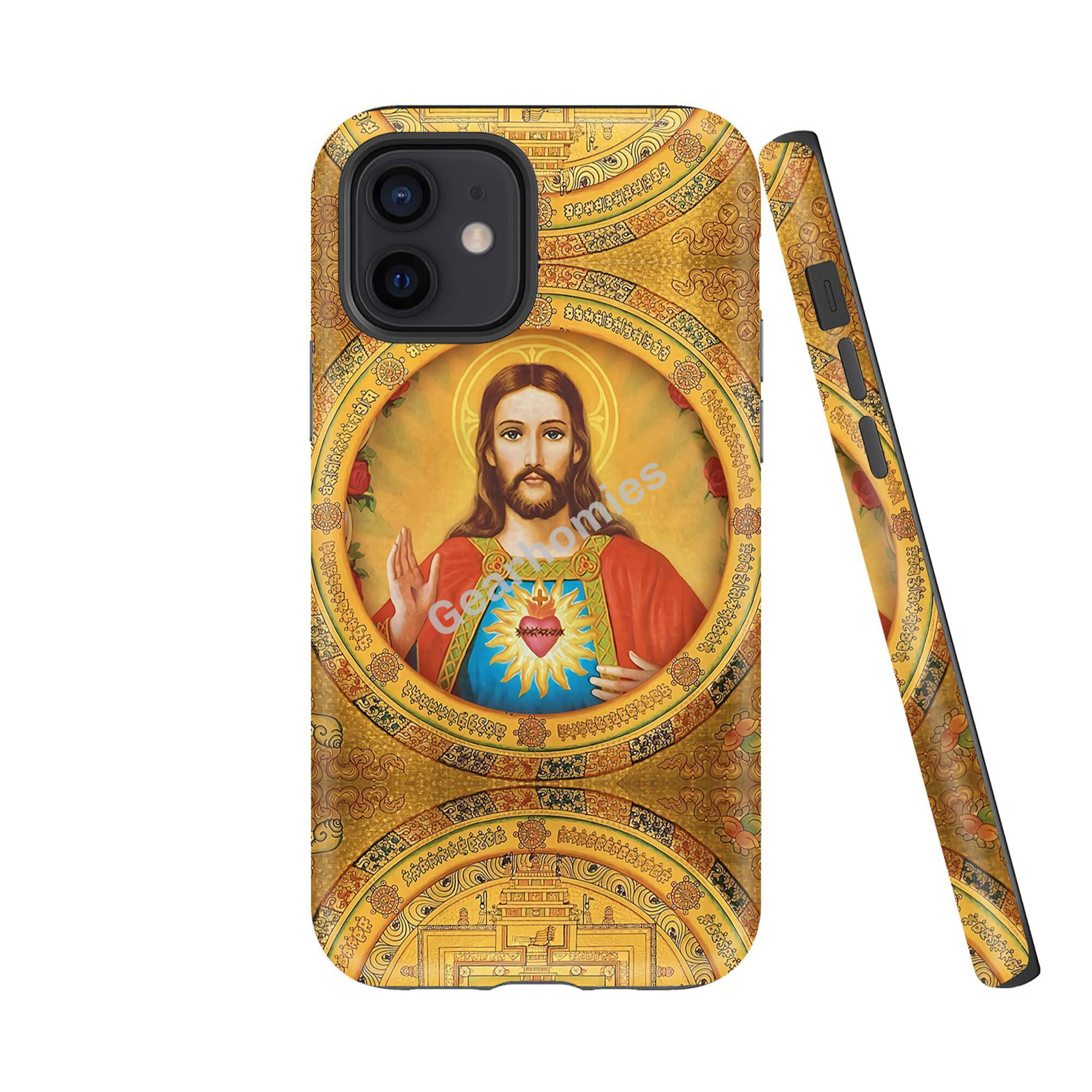 Phone Case Jesus Christ, Gold