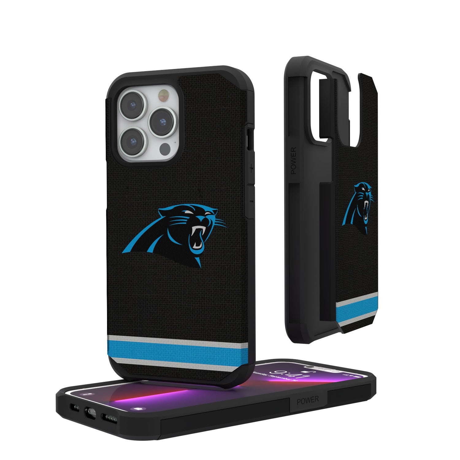 Carolina Panthers Stripe Rugged Case