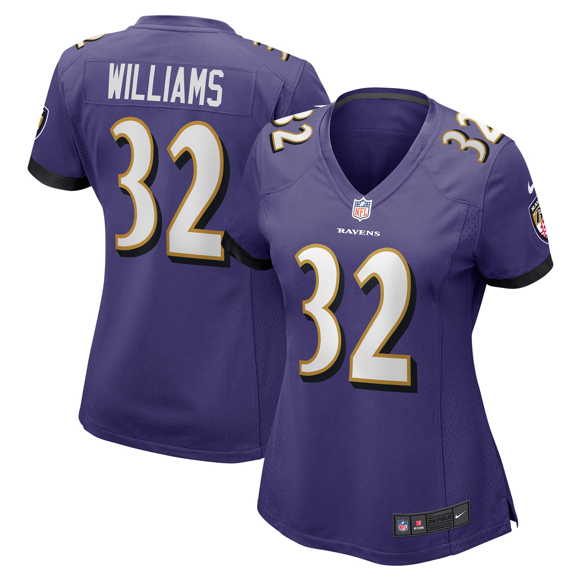 Women’s Baltimore Ravens Marcus Williams Purple Game Jersey