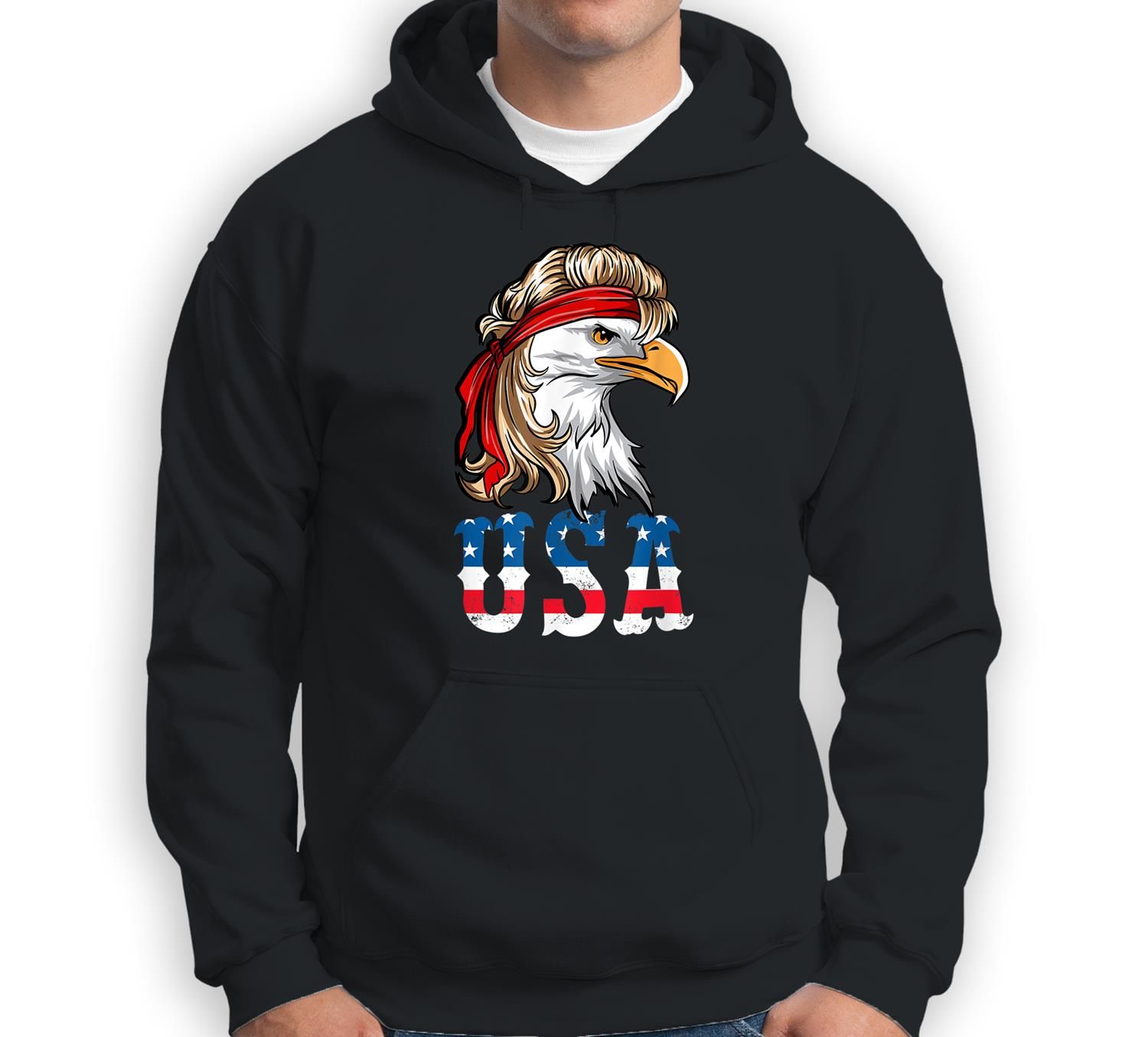 Mens Funny 4Th Of July American Flag Usa Patriotic Eagle Pride Sweatshirt & Hoodie