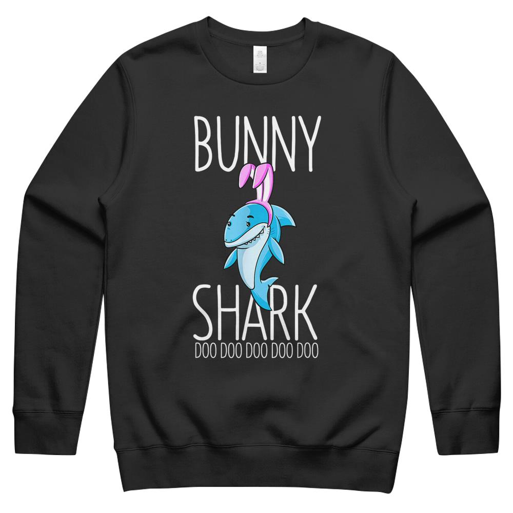 Bunny Shark Easter Rabbit Sharks Lover Gift Crewneck Sweatshirt