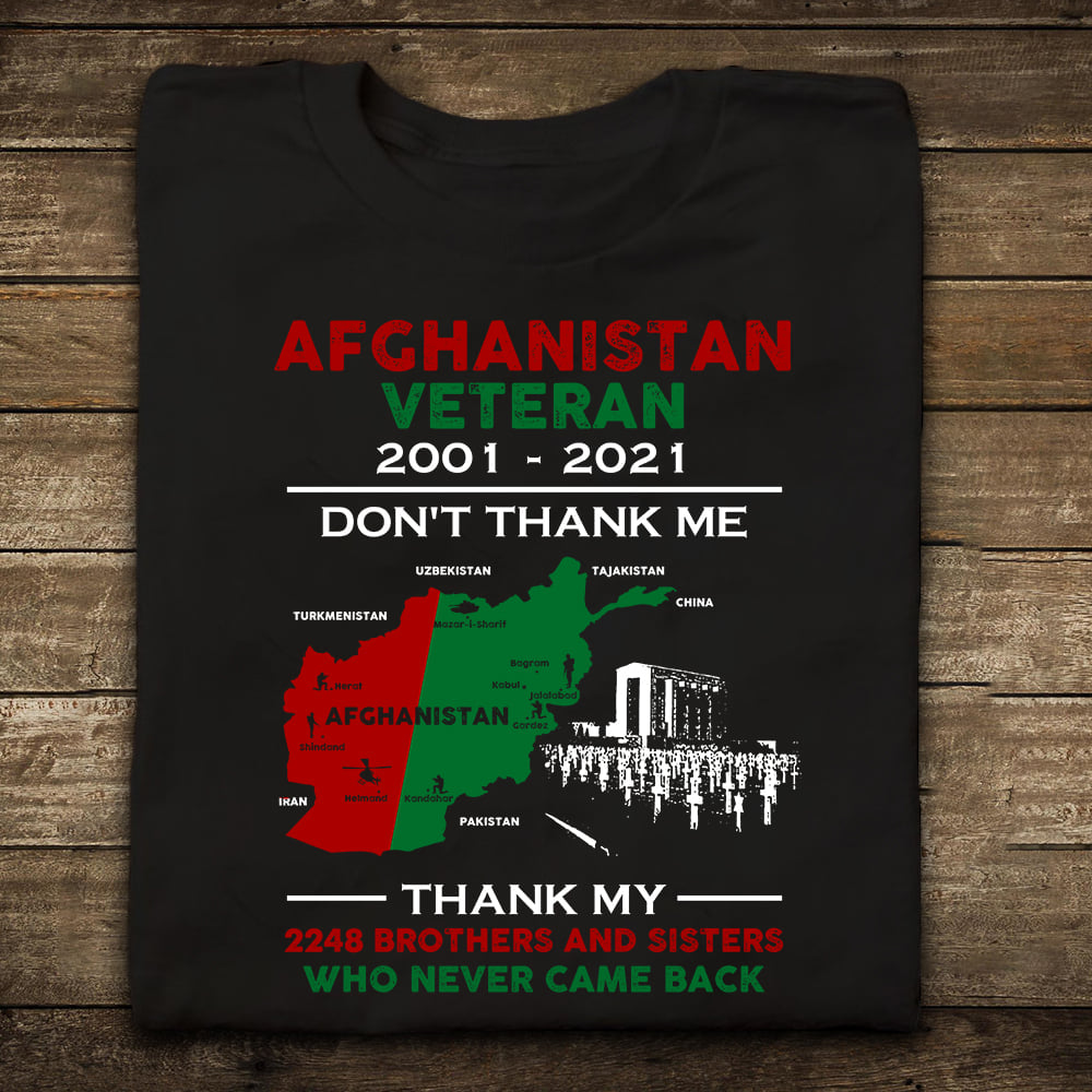 Afghanistan Veteran Gift For Veteran Day Shirt Us Veteran