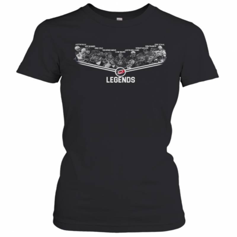 Carolina Hurricanes Legends Team Player Signature Women's T-Shirt