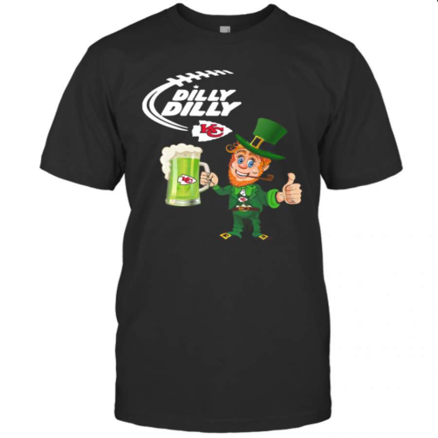 Uncle Sam Dilly Dilly Kansas City Chief St Patrick’S Day T Shirt