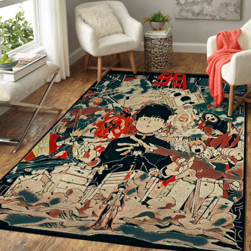 Mob Psycho Anime Art Area Rug – Carpet