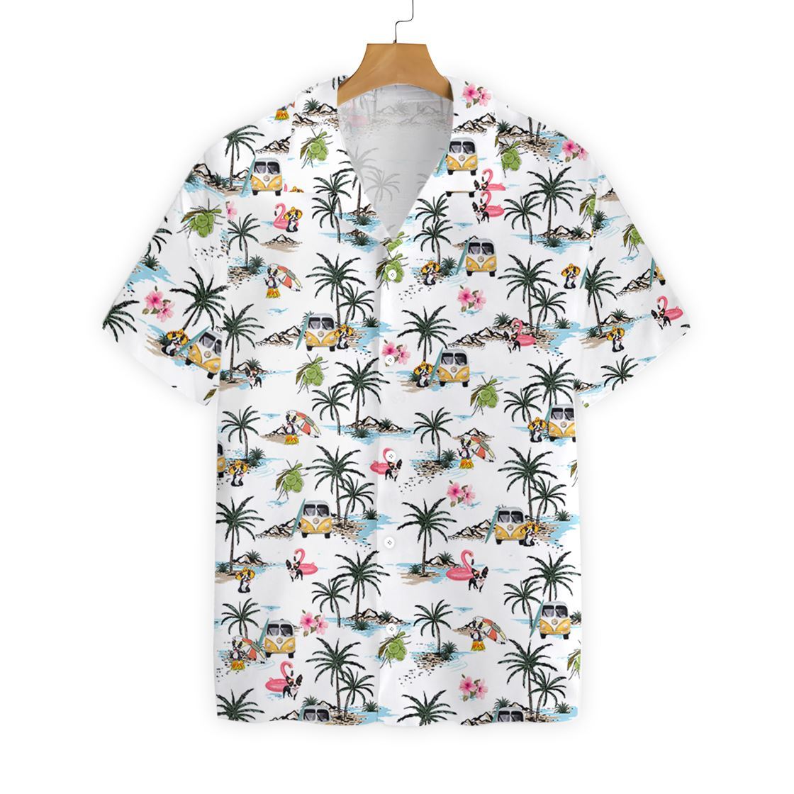 Boston Terrier Hawaiian 0207 Shirt Ha24975