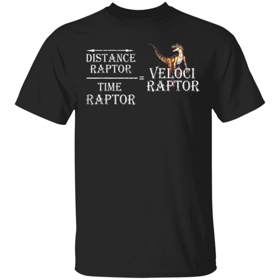 Velociraptor Equation Funny Physics Dinosaur Shirt